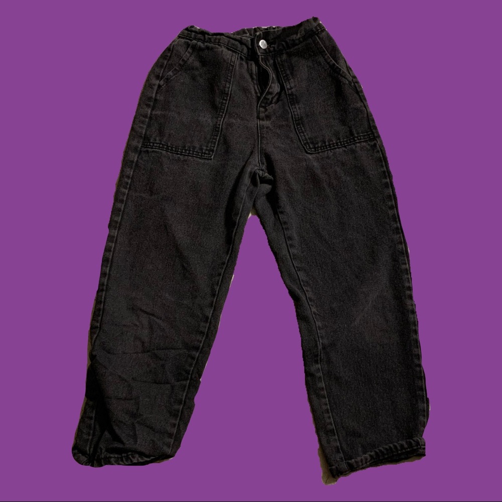 Black Harem Capri Pants